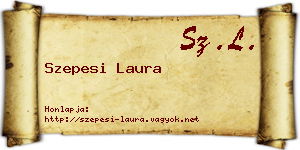 Szepesi Laura névjegykártya